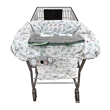 Boppy&reg; Preferred Shopping Cart and High Chair Cover in Koala and Leaves. View a larger version of this product image.