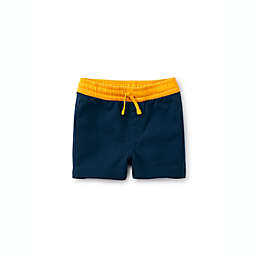 Tea Collection Boardies Surf Shorts in Blue/Yellow