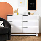 Alternate image 5 for Babyletto Hudson 6-Drawer Double Dresser in White