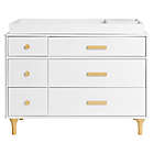 Alternate image 4 for Babyletto Lolly 6-Drawer Double Dresser in White/Natural