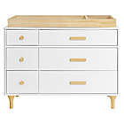 Alternate image 5 for Babyletto Lolly 6-Drawer Double Dresser in White/Natural