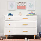 Alternate image 6 for Babyletto Lolly 6-Drawer Double Dresser in White/Natural