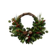 Bee &amp; Willow&trade; 26-Inch Christmas Greenery Half Wreath