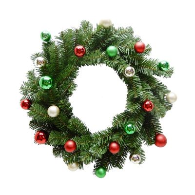 H for Happy&trade; 20-Inch Ornaments Christmas Wreath
