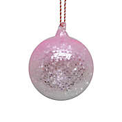 H for Happy&trade; 3.25-Inch Glitter Ball Christmas Tree Ornament in Pink
