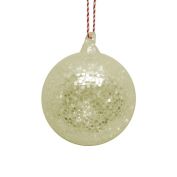 H for Happy&trade; 3.25-Inch Glitter Ball Christmas Tree Ornament in Yellow