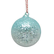 H for Happy&trade; 3.25-Inch Glitter Ball Christmas Tree Ornament in Teal