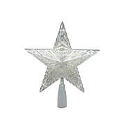 H for Happy&trade; 9.84-Inch LED Clear Star Christmas Tree Topper