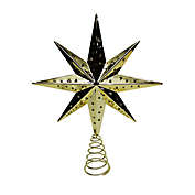 H for Happy&trade; LED Starburst Christmas Tree Topper in Gold