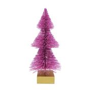 H for Happy&trade; 9-Inch Small Bottle Brush Christmas Tree Decoration in Pink