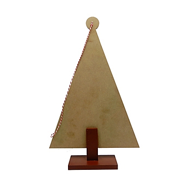 H for Happy&trade; Christmas Countdown Tabletop Tree Figurine in Green. View a larger version of this product image.