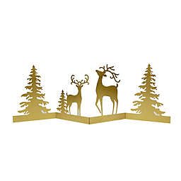 Bee & WIllow™ 24.5-Inch Accordion Christmas Deer Figurine in Gold