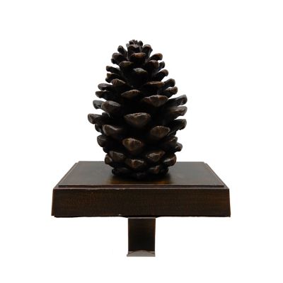 Bee &amp; Willow&trade; Pine Cone Christmas Stocking Hanger in Black