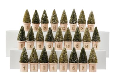Bee &amp; Willow&trade; Countdown to Christmas Mini Bottle Brush Trees (Set of 25)