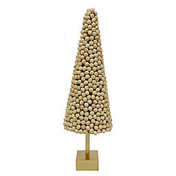 Bee & Willow™ Wooden Bead Tree Figurine in Natural