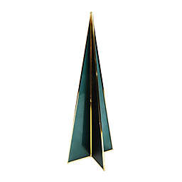 Studio 3B™ 14-Inch Glass Prism Christmas Tree Figurine in Green