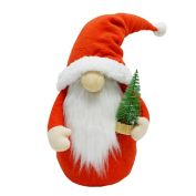H for Happy&trade; LED Santa Gnome Christmas Plush Figurine in Red