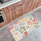Alternate image 1 for Harvest 18&quot; x 30&quot; Stampled Leaves Multicolor Kitchen Mat