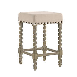 Carolina Chair & Table Remick Counter Stool in Weathered Linen/Grey