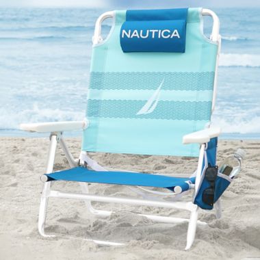 Nautica&reg;  5-Position Beach Chair in Blue. View a larger version of this product image.