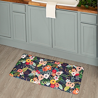 enz baseren Afscheid Mohawk Home® Blooming On 18-Inch x 30-Inch Anti-Fatigue Kitchen Mat in Blue  | Bed Bath & Beyond