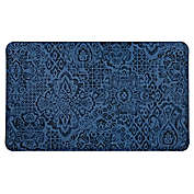 Mohawk Home&reg; Damask Nouveau 18-Inch x 30-Inch Anti-Fatigue Kitchen Mat in Blue