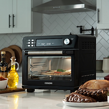 Cosori Cube Smart Air Fryer Toaster Oven in Black. View a larger version of this product image.