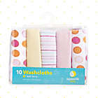 Alternate image 2 for Spasilk&reg; 10-Pack Terry Washcloths in Pink
