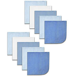 Spasilk®  10-Pack Washcloths in Solid Blues