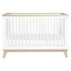 Alternate image 1 for Babyletto Scoot 3-in-1 Convertible Crib in White/Washed Natural