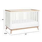Alternate image 5 for Babyletto Scoot 3-in-1 Convertible Crib in White/Washed Natural