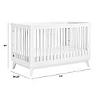 Alternate image 5 for Babyletto Scoot 3-in-1 Convertible Crib in White