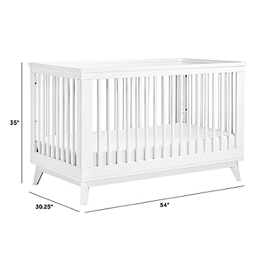 Babyletto Scoot 3-in-1 Convertible Crib in White. View a larger version of this product image.