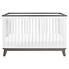 Alternate image 1 for Babyletto Scoot 3-in-1 Convertible Crib in White/Slate