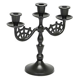 H for Happy™ 10-Inch Halloween Candelabra Tabletop Décor in Black