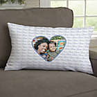 Alternate image 0 for Family Heart Photo Personalized 12-Inch x 22-Inch Lumbar Throw Pillow