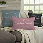 Alternate image 2 for No Place Like Personalized Grandparents 12-Inch x 22-Inch Lumbar Throw Pillow