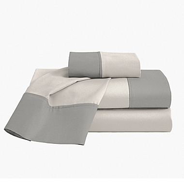 Scott Living&trade; Charcoal Infused 320-Thread-Count Performance Queen Sheet Set in Rainy Day. View a larger version of this product image.