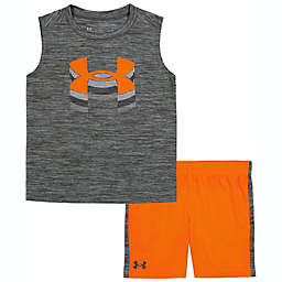 Under Armour® Size 24M 2-Piece Beam Up Tank Top and Short Set in Orange