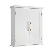 Teamson Home Newport Contemporary Removable Wooden Wall Cabinet in White