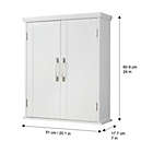 Alternate image 8 for Teamson Home Newport Contemporary Removable Wooden Wall Cabinet in White