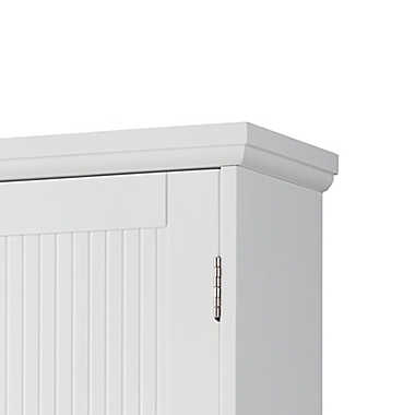 Teamson Home Newport Contemporary Removable Wooden Wall Cabinet in White. View a larger version of this product image.