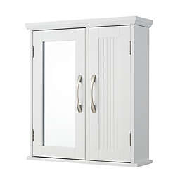 Teamson Home Newport Removable Wooden Medicine Cabinet in White