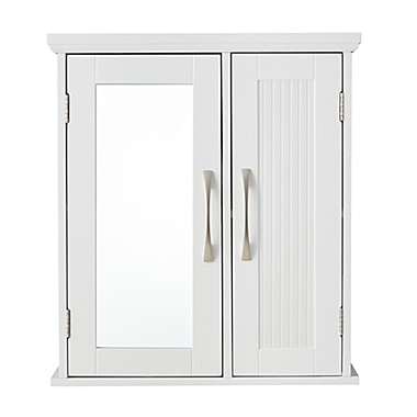 Teamson Home Newport Removable Wooden Medicine Cabinet in White. View a larger version of this product image.