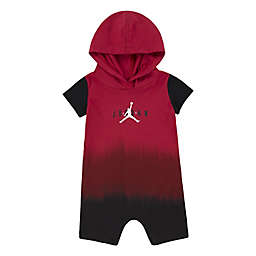 Jordan® Ombre Hooded Romper in Black/Red