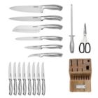 Alternate image 1 for Cuisinart&reg; Classic&trade; Stainless Steel 17-Piece Knife Block Set