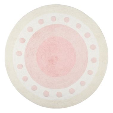 ever &amp; ever&trade; Kids 5' Tufted Round Area Rug in Rosewater Pink. View a larger version of this product image.