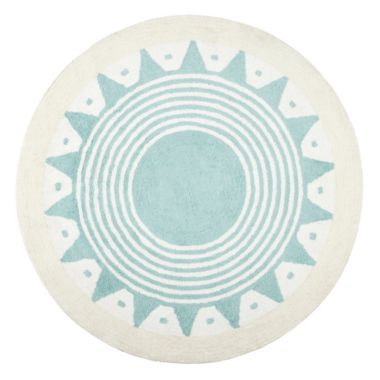 ever &amp; ever&trade; Kids 5' Tufted Round Area Rug in Aqua Blue. View a larger version of this product image.