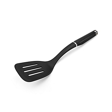 KitchenAid&reg; Gourmet Nylon Slotted Turner in Black. View a larger version of this product image.