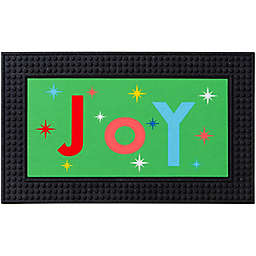 H for Happy™ Sparkle Stars 18" x 30" LED Musical Door Mat in Green